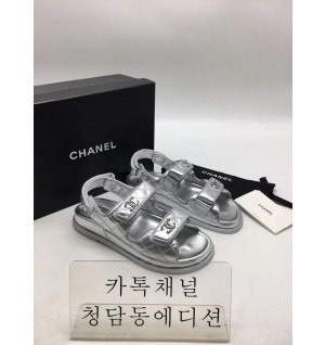 샤넬 벨크로 샌들