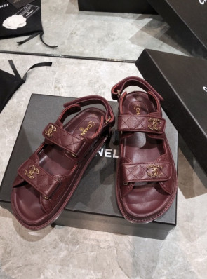 샤넬 벨크로 샌들