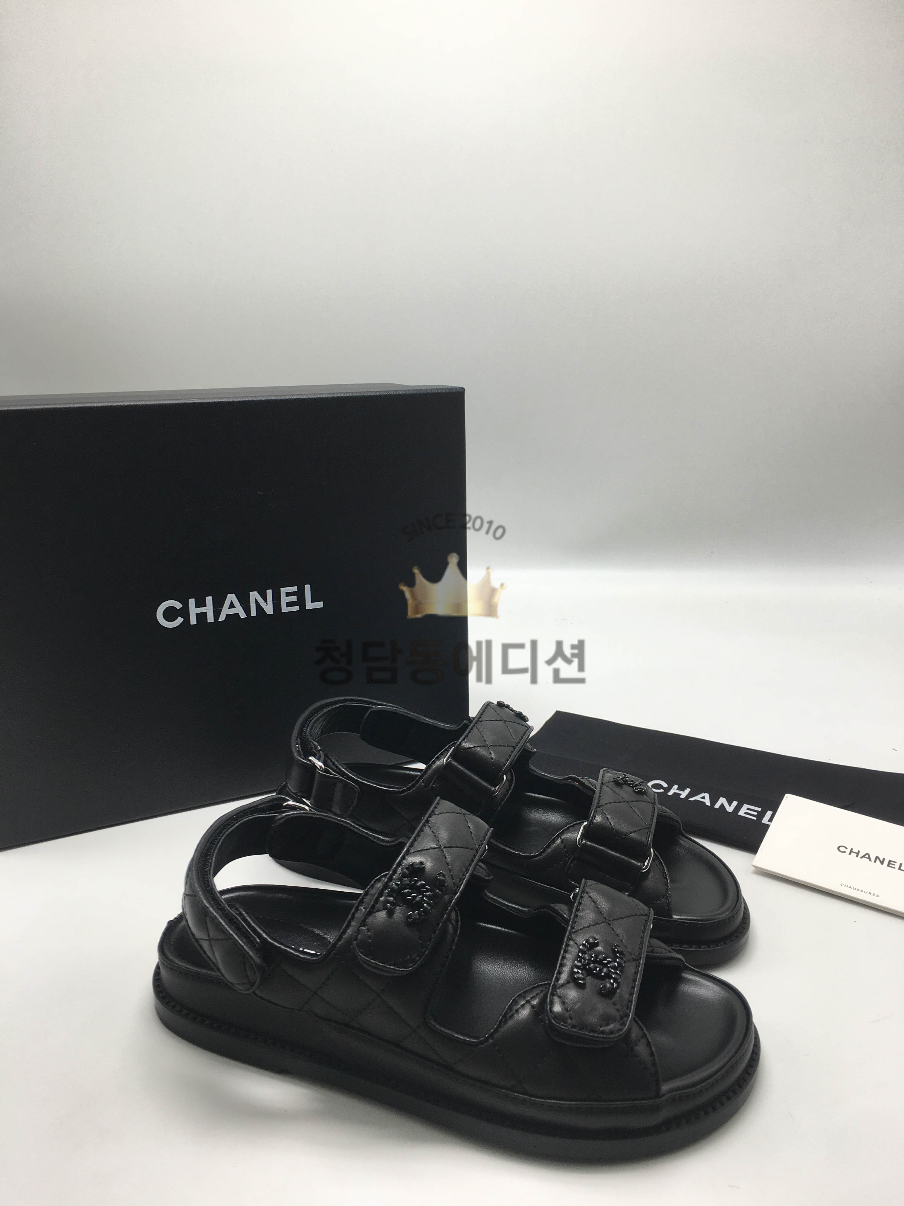샤넬 벨크로 샌들