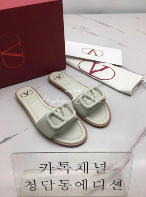 발렌티노 V로고 슬리퍼