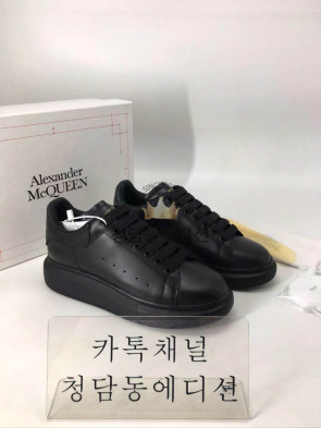 알렉산더 맥퀸 21ss 오버솔 스니커즈 올블랙 (남녀공용)