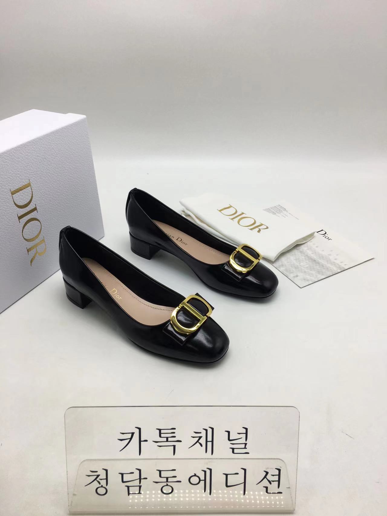 디올 CD 21ss 플랫슈즈 (굽3.5cm) (3COLOR)