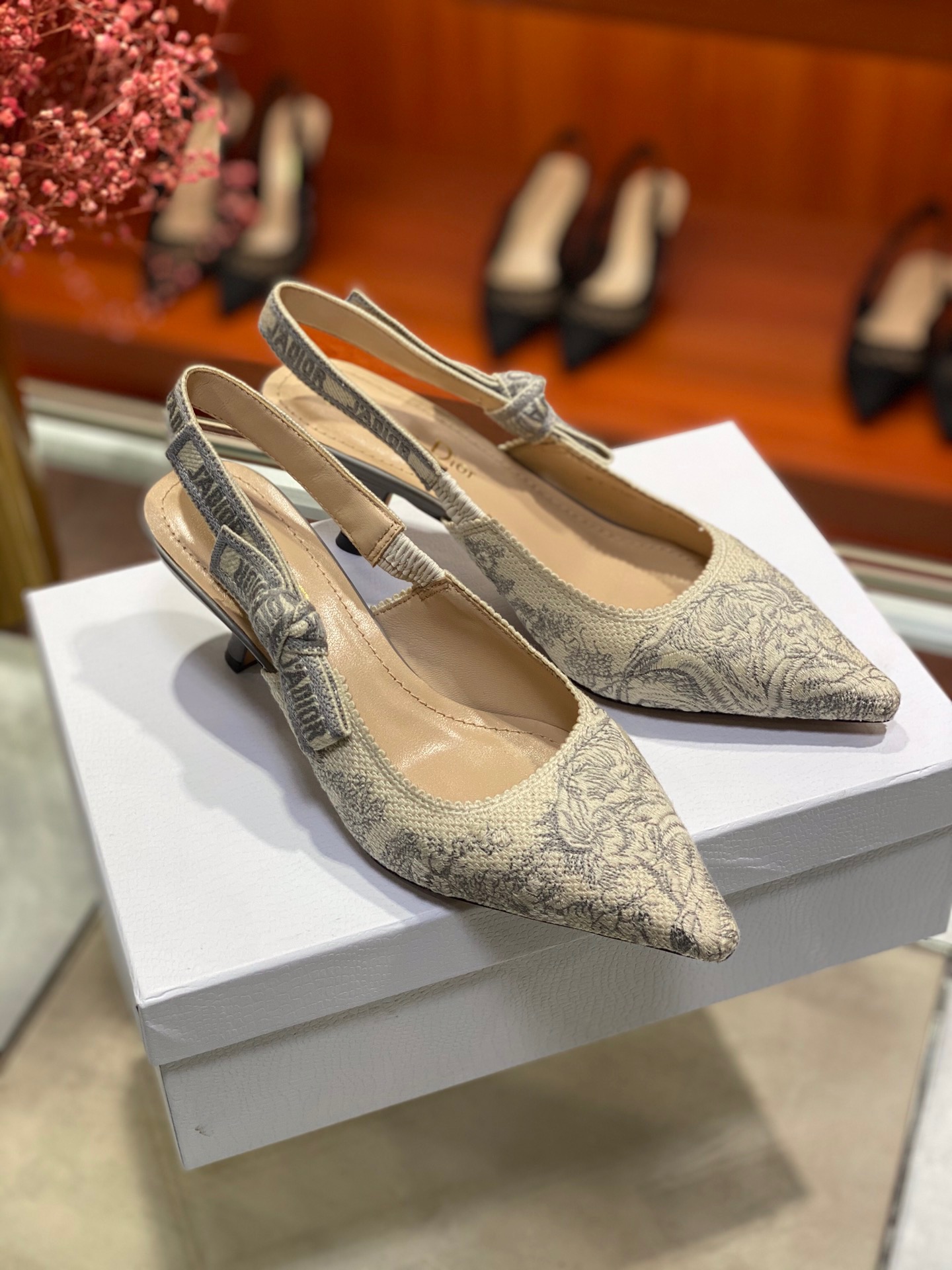 디올 J`a dior 슬링백 힐 (굽1.5cm/6.5cm/9.5cm)