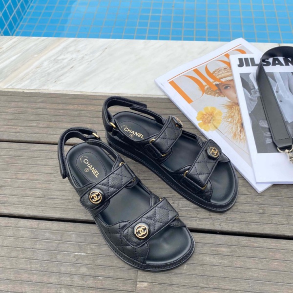 샤넬 벨크로 샌들