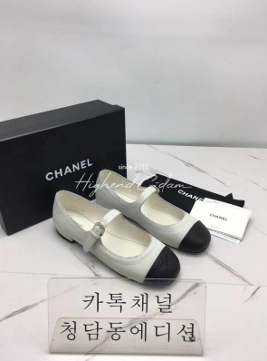 샤넬 메리제인 플랫슈즈