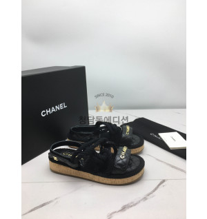 샤넬 루프 벨크로 샌들