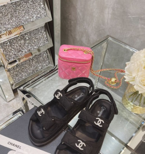 샤넬 벨크로 cc로고 샌들