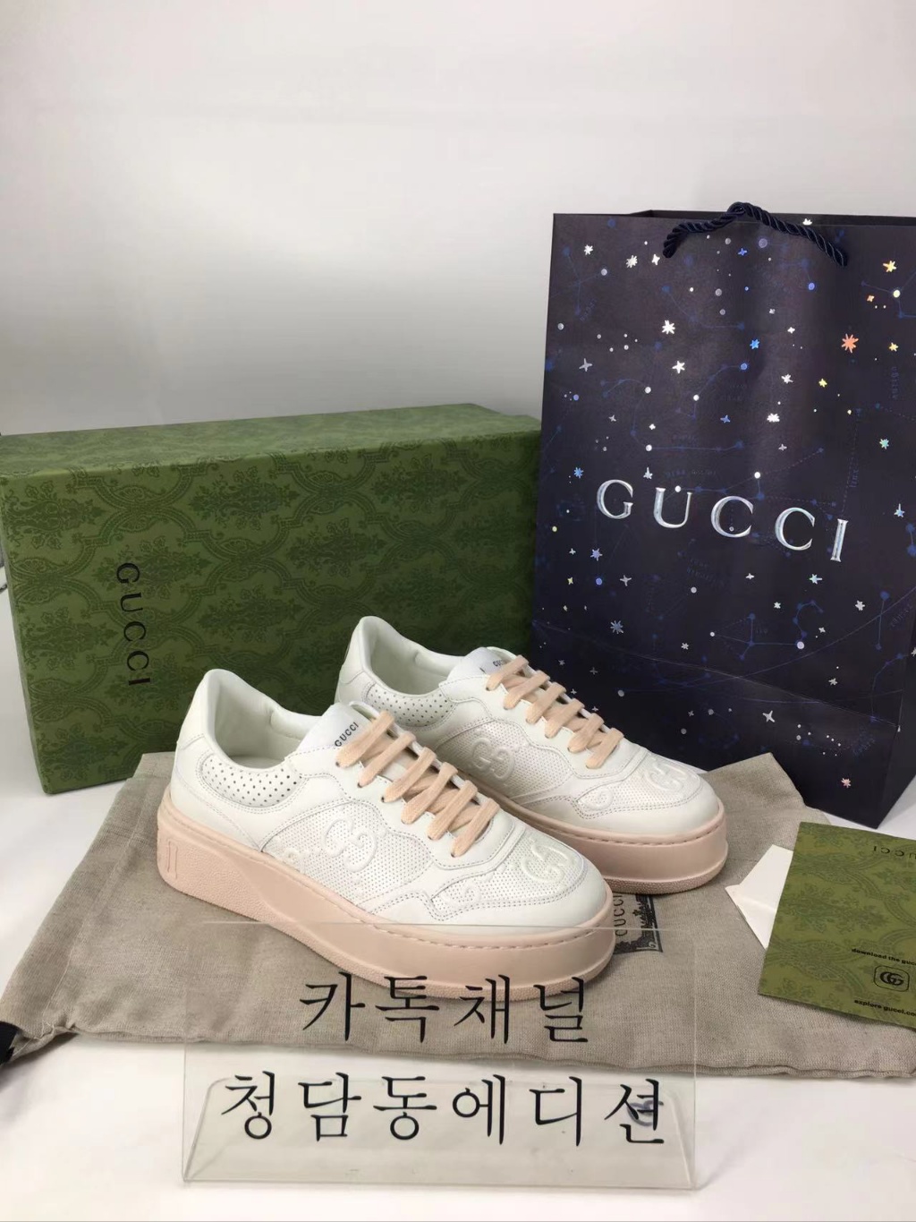 구찌 웹 디테일 GG 스니커즈 (남녀공용)