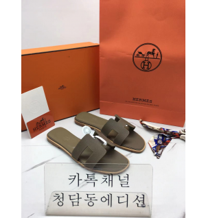 에르메스 오란 슬리퍼 앱송가죽 최고퀄