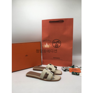 에르메스 오란 슬리퍼 앱송가죽 최고퀄