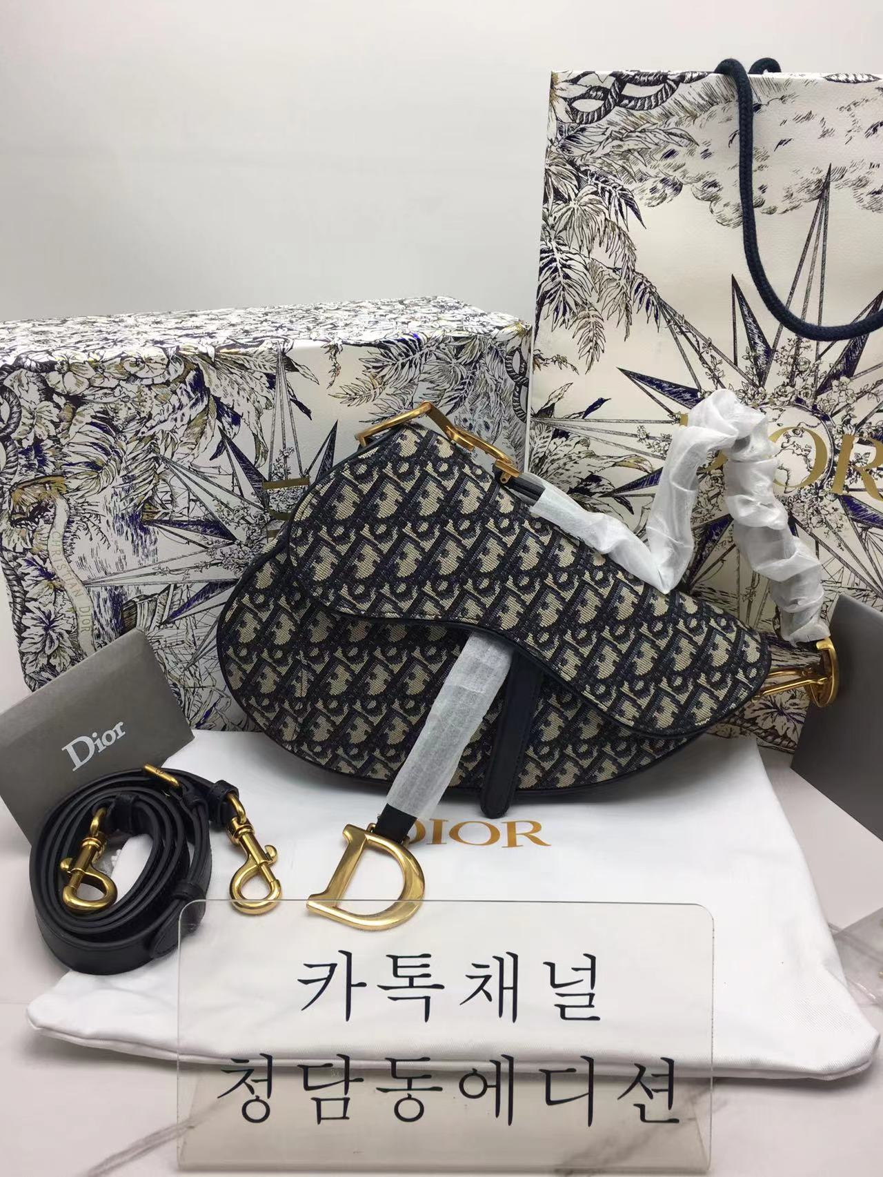 [정품동일가죽] 디올 새들백 스몰 최고퀄