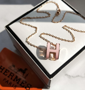 에르메스 팝아슈 목걸이 (컬러 로즈골드, 옐로우골드)