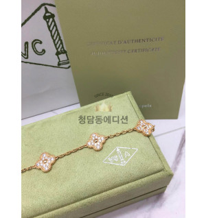 반클리프 알함브라 팔찌 (V-gold소재)