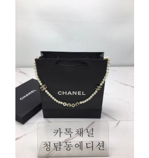 샤넬 진주 롱 네크리스 목걸이