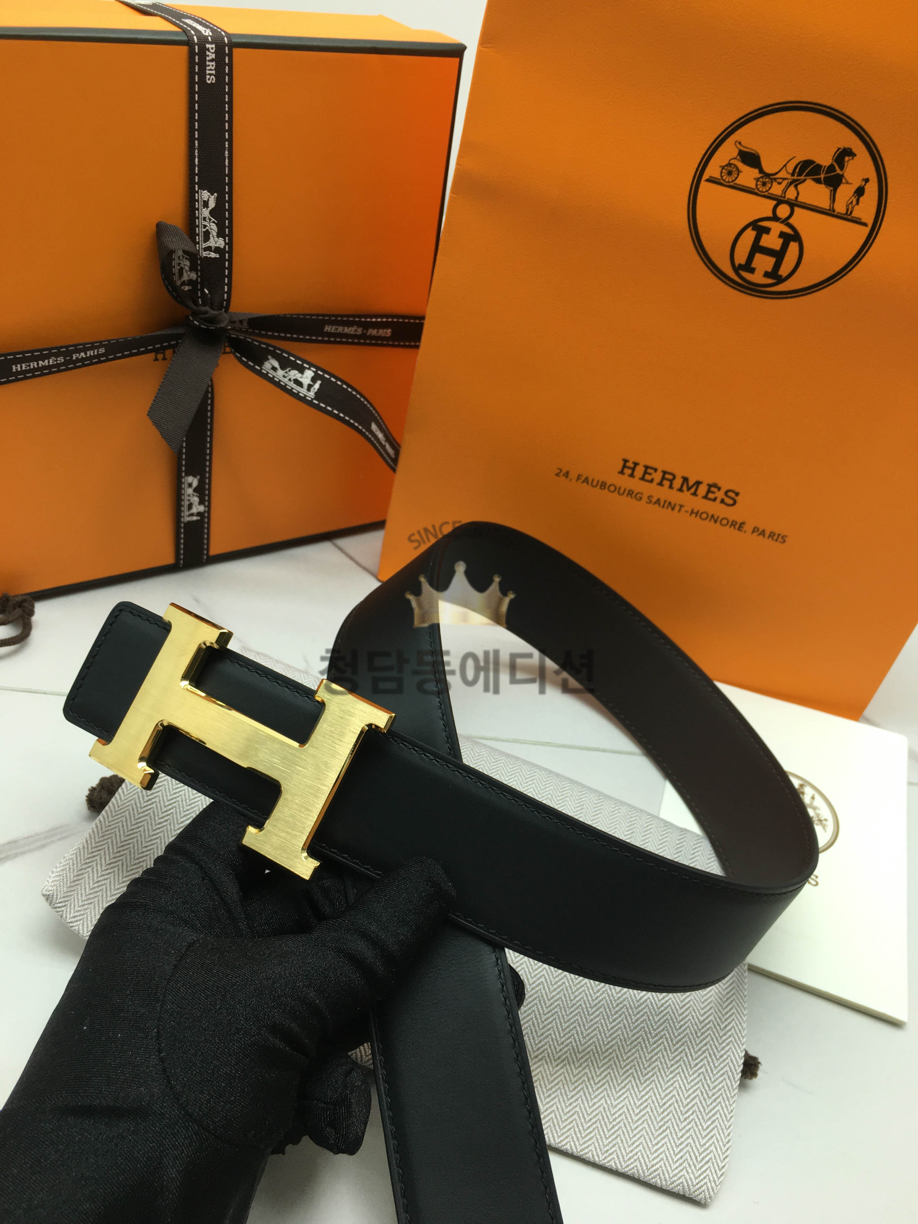 에르메스 벨트 (컬러 블랙)