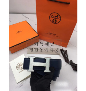 에르메스 벨트 (컬러 네이비) (은장/금장) 