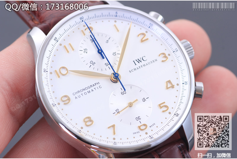 IWC 포르투갈어 타이밍 시리즈 흰판 IW371445