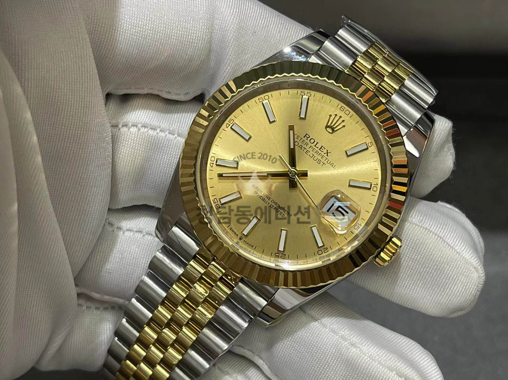 로렉스 데이저스트(스터드 스케일 / 골드판)126333 ( 31mm / 41mm )