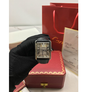 까르띠에 A까르 탱크솔로 가죽시계