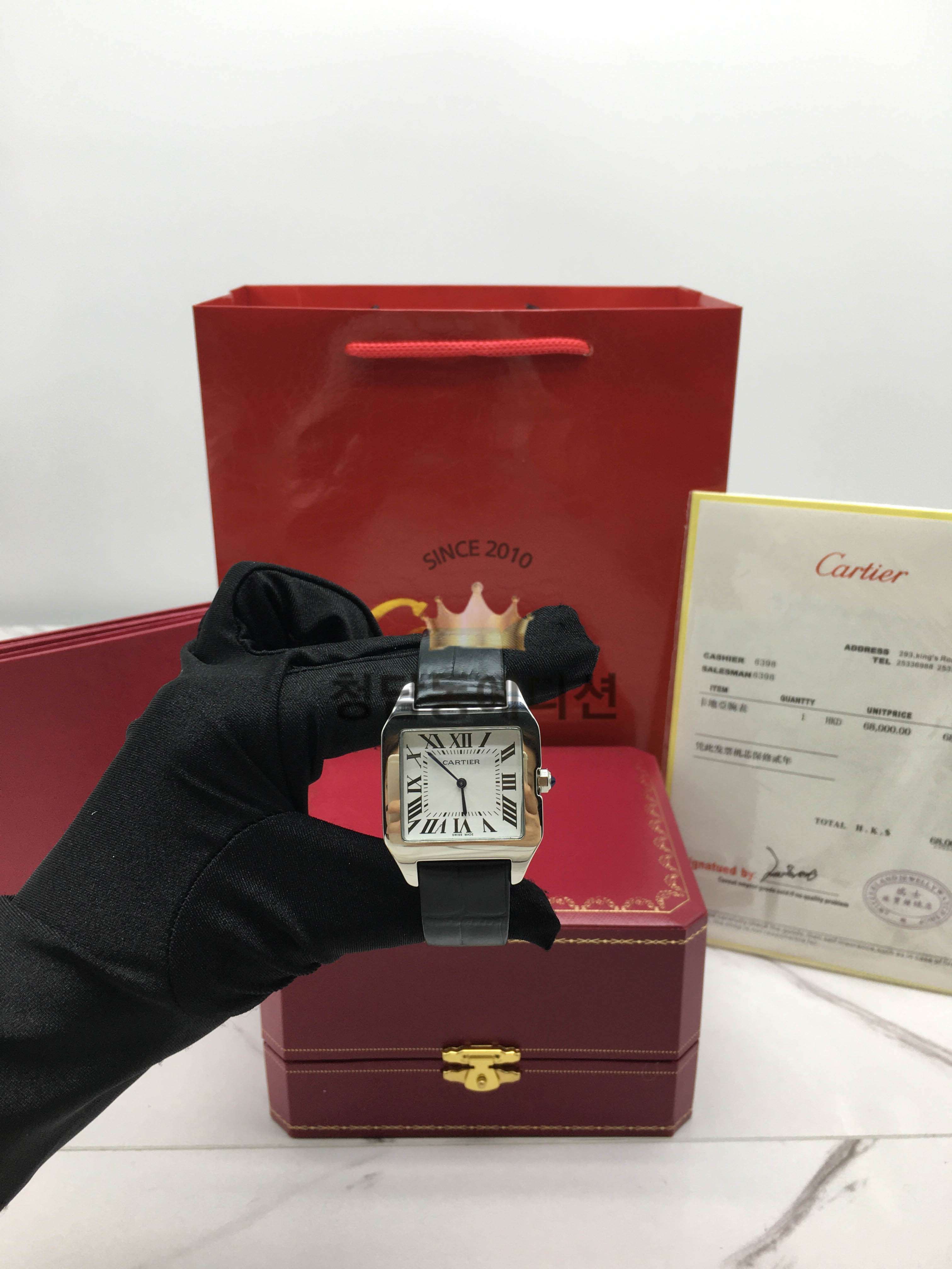 까르띠에 뒤몽 가죽 (여성용,남성용)