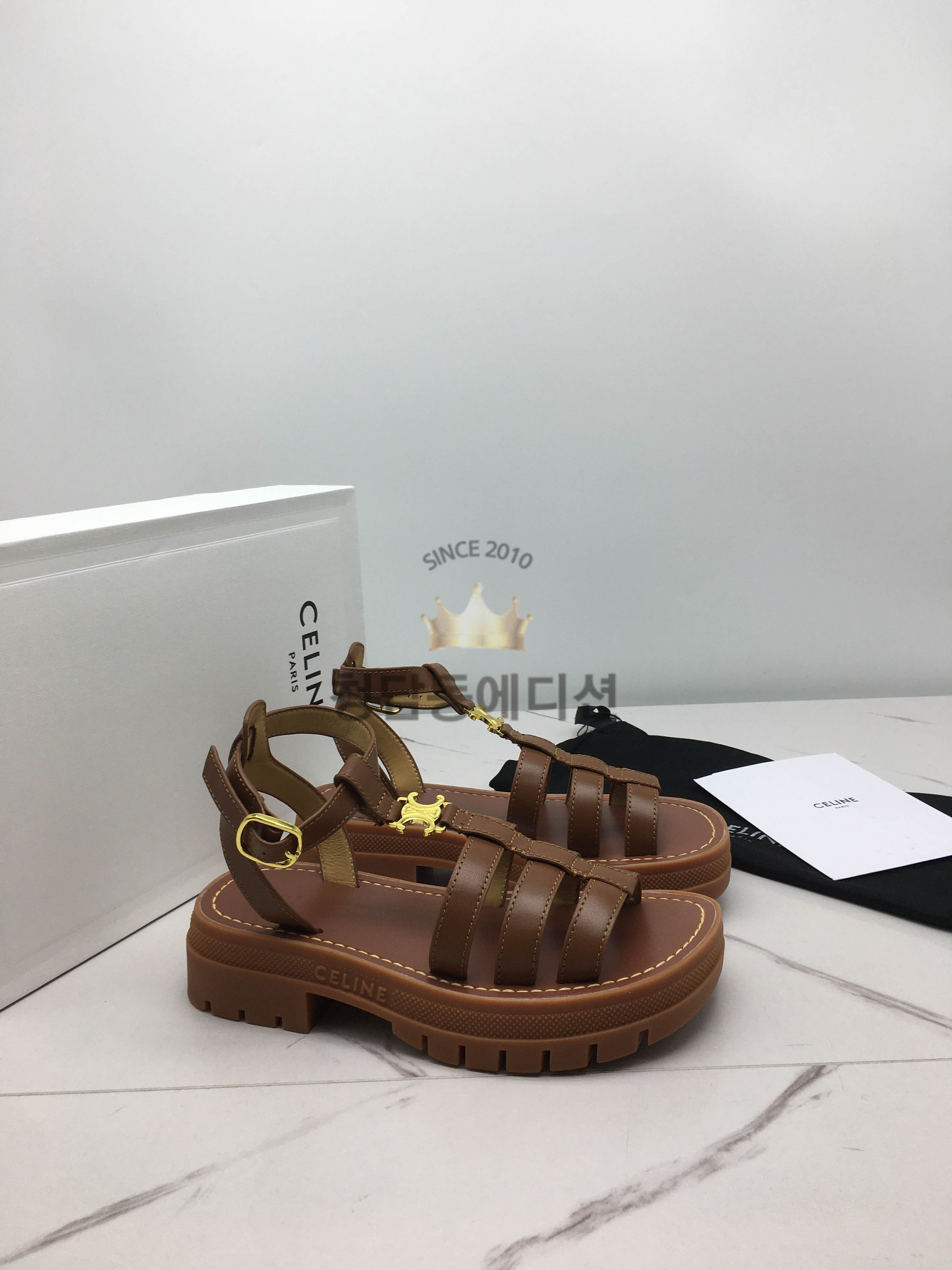 셀린느 벨크로 샌들 (4COLOR)