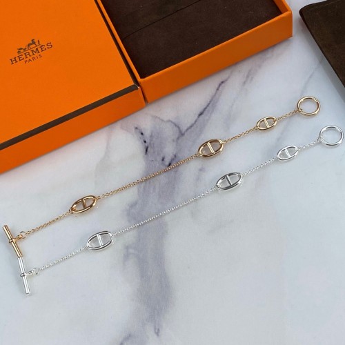 에르메스 돼지코 팔찌 (컬러 로즈골드, 화이트골드) (V-gold소재)