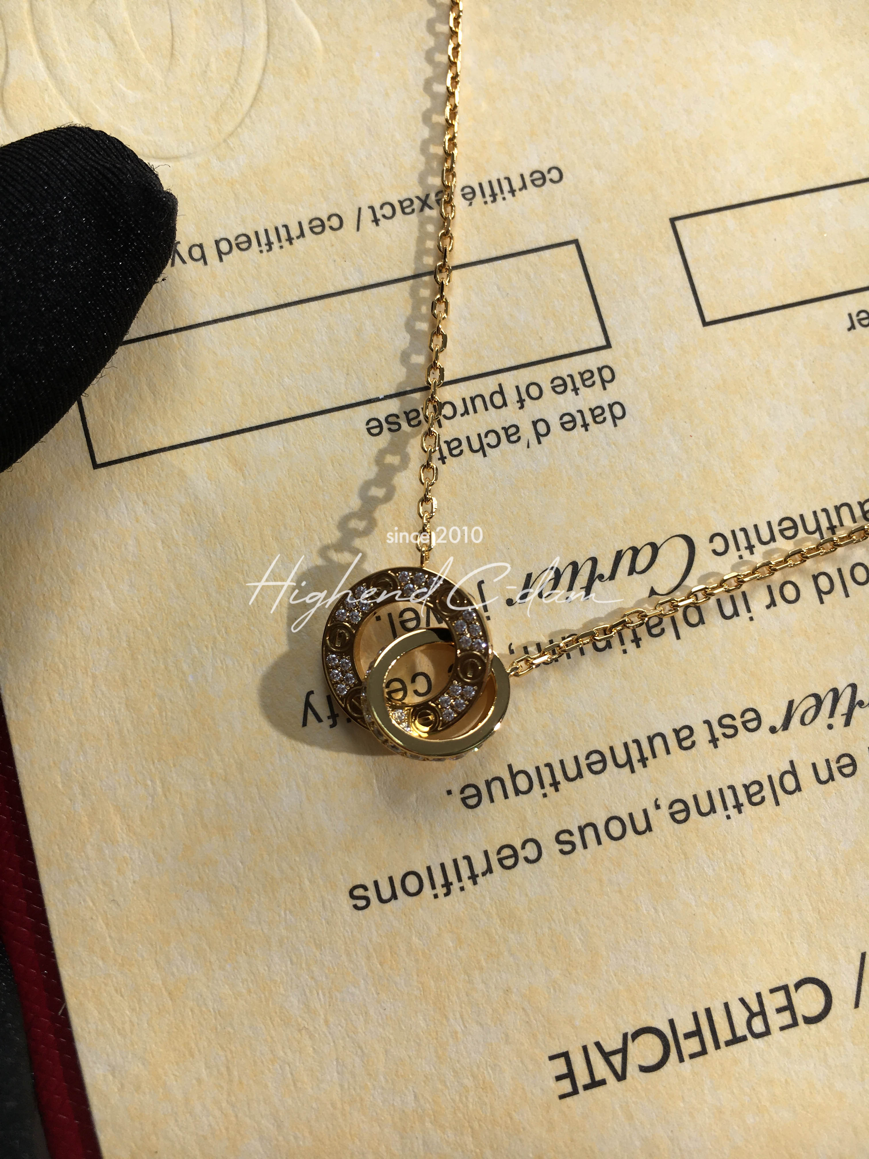 까르띠에 cartier 러브 다이아 목걸이 (3COLOR)
