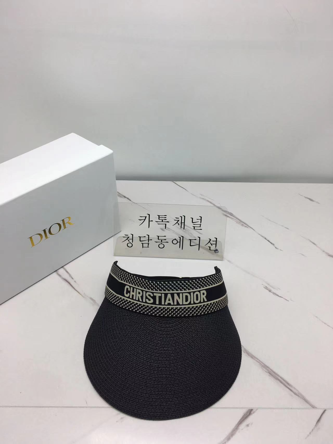 디올 캡모자 (컬러 블랙, 베이지)