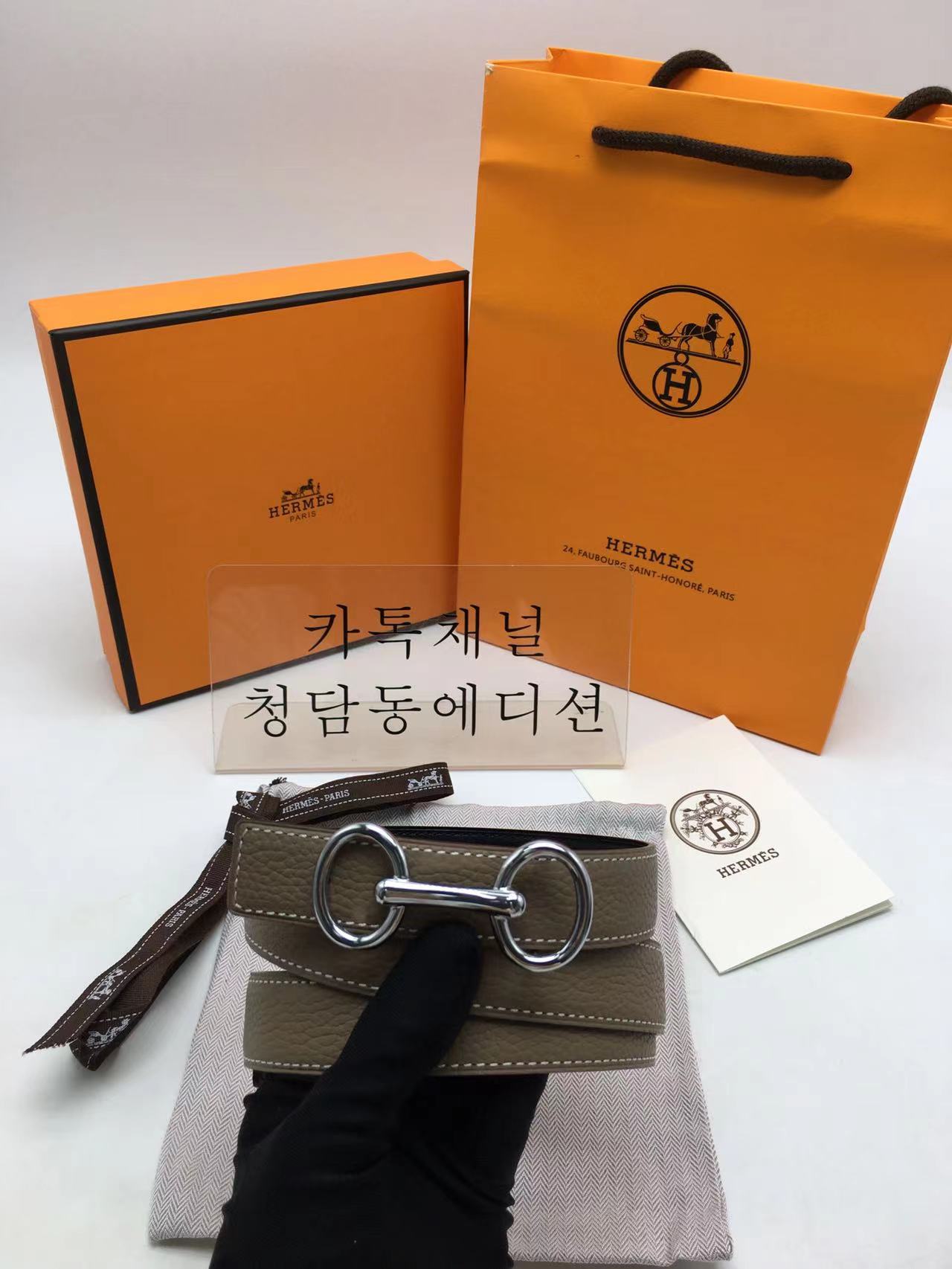 에르메스 헤리티지 버클 벨트 (버클 2.4cm)