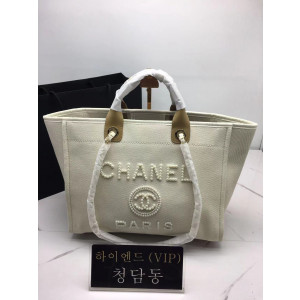 샤넬 도빌백 진주로고