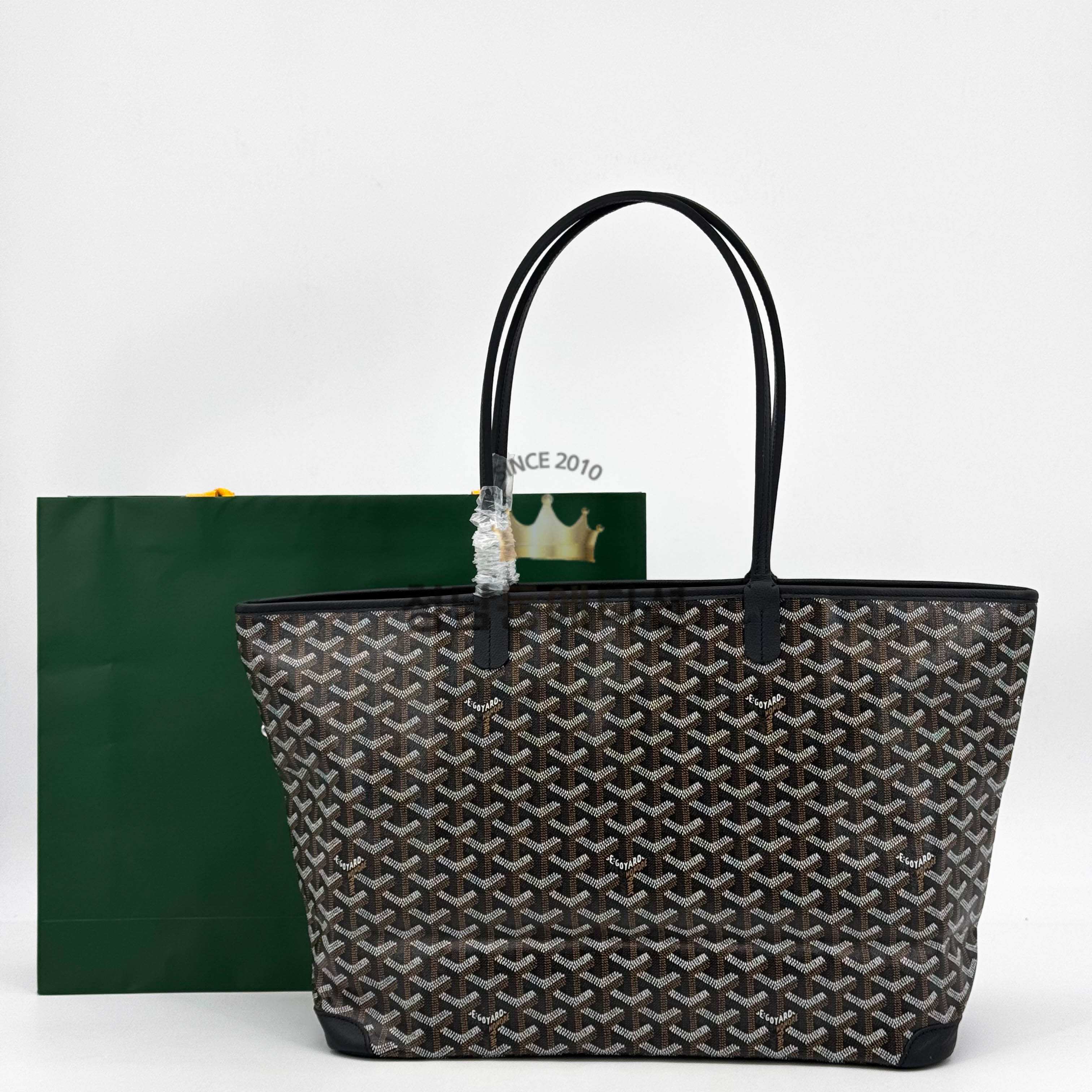 고야드 아르투아 지퍼달린 쇼퍼백 PM / MM (컬러 블랙)