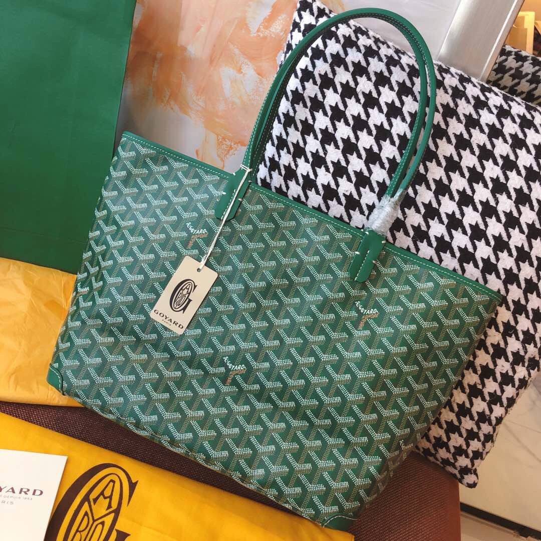 고야드 아르투아 지퍼달린 쇼퍼백 PM / MM (컬러 그린)