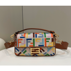 펜디 패브릭 바게트 백