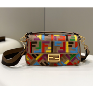 펜디 패브릭 바게트 백 