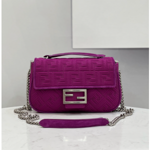 펜디 패브릭 바게트 체인백