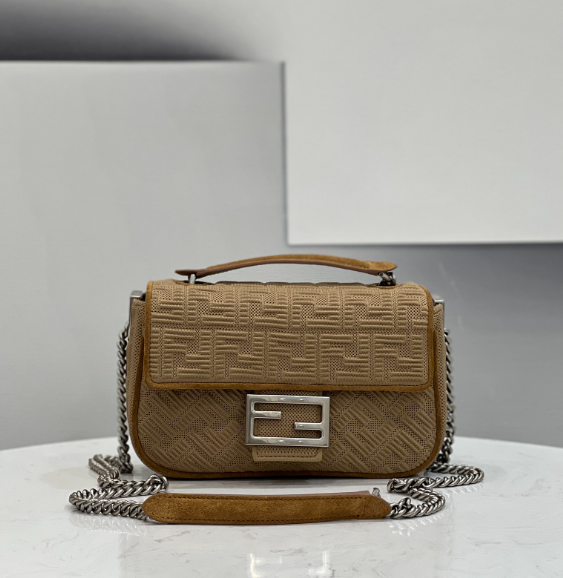 펜디 패브릭 바게트 체인백 