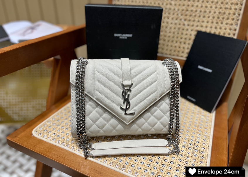 생로랑 엔벨로프 숄더백 미디움 487206 (하이엔드급)
