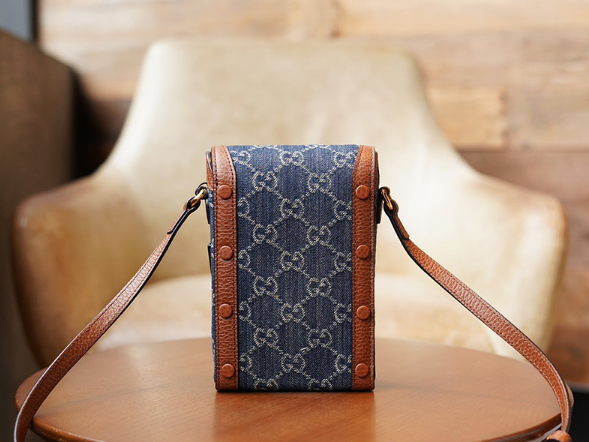 구찌 1955 홀스빗 데님 GG 자카드 미니백 625615 