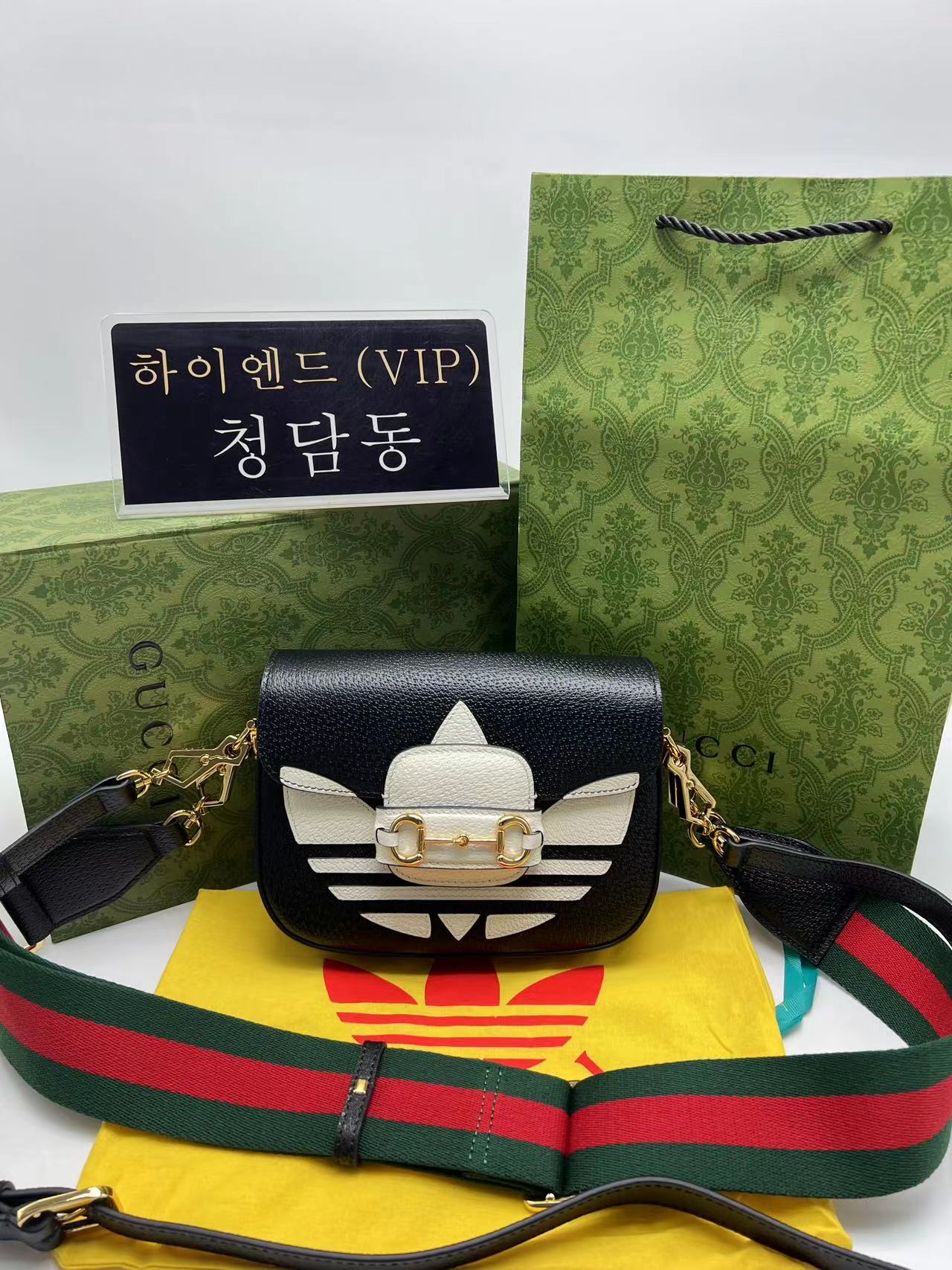 구찌 GG x ADIDAS 콜라보 1955 홀스빗 숄더백 658574 (4COLOR)