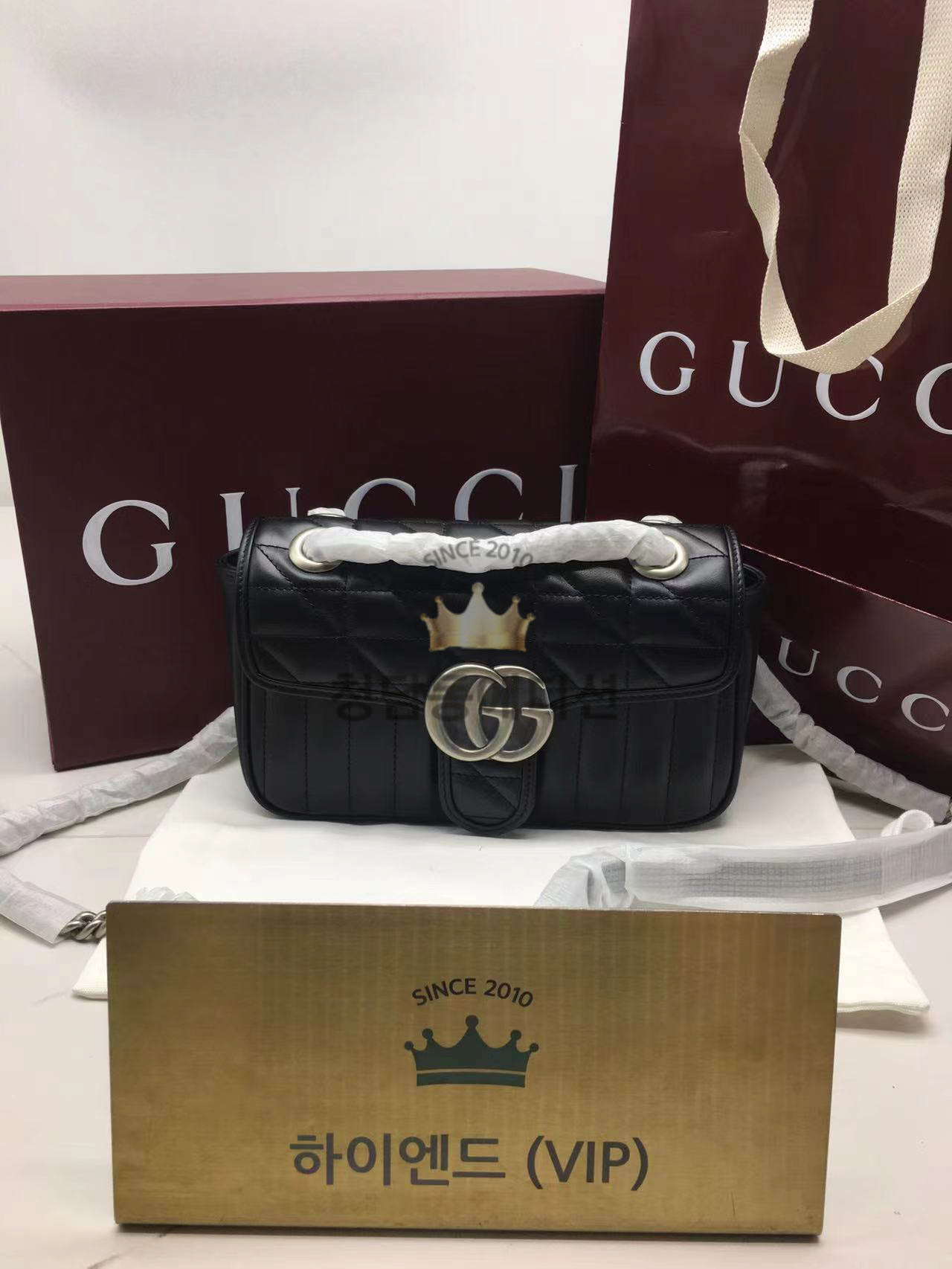 구찌 마몬트 마틀라세 미니 숄더백 446744 / 22CM