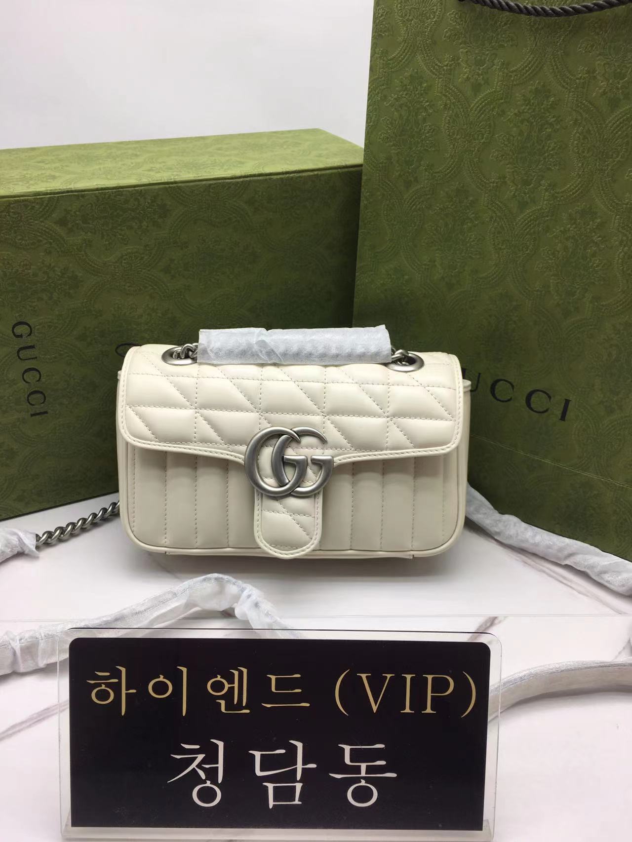 구찌 마몬트 마틀라세 미니 숄더백 446744 / 22CM