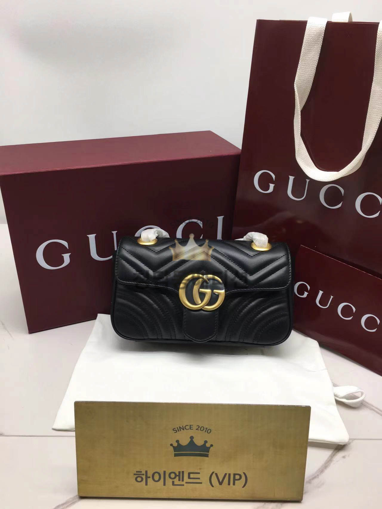 구찌 마몬트 마틀라세 미니 숄더백 446744 / 22CM