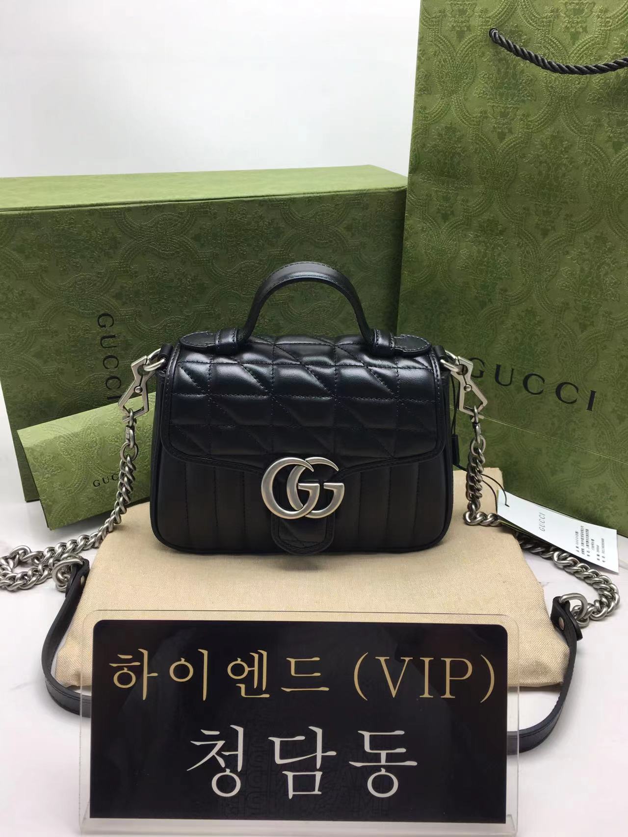 구찌 마몬트 미니 탑핸들 숄더백 547260