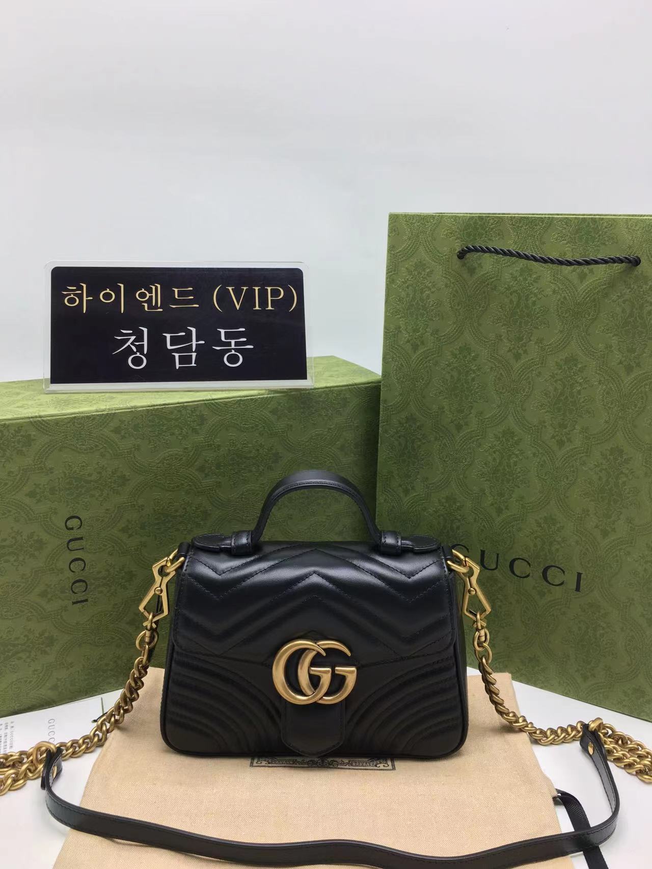 구찌 마몬트 미니 탑핸들 숄더백 547260