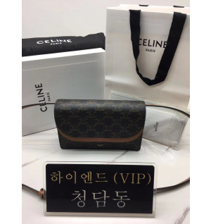 셀린느 월렛 온 스트랩 트리오페 캔버스 크로스백 (하이엔드급)