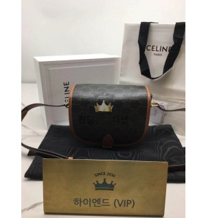 셀린느 카바스 트리오페 폴코백 (컬러 화이트, 탄)