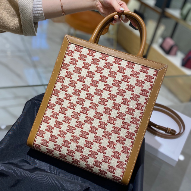 셀린느 트리오페 자수 텍스타일 카바스백 (하이엔드급)