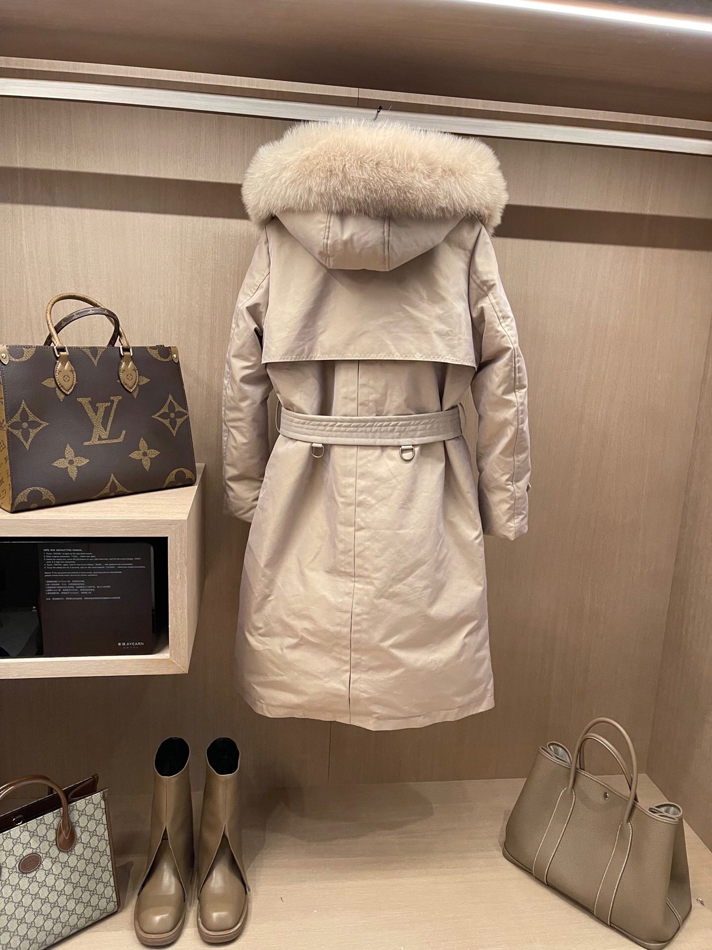 버버리 롱 패딩