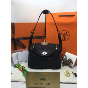 에르메스 린디26 은장/금장 올수공 (컬러 누아)