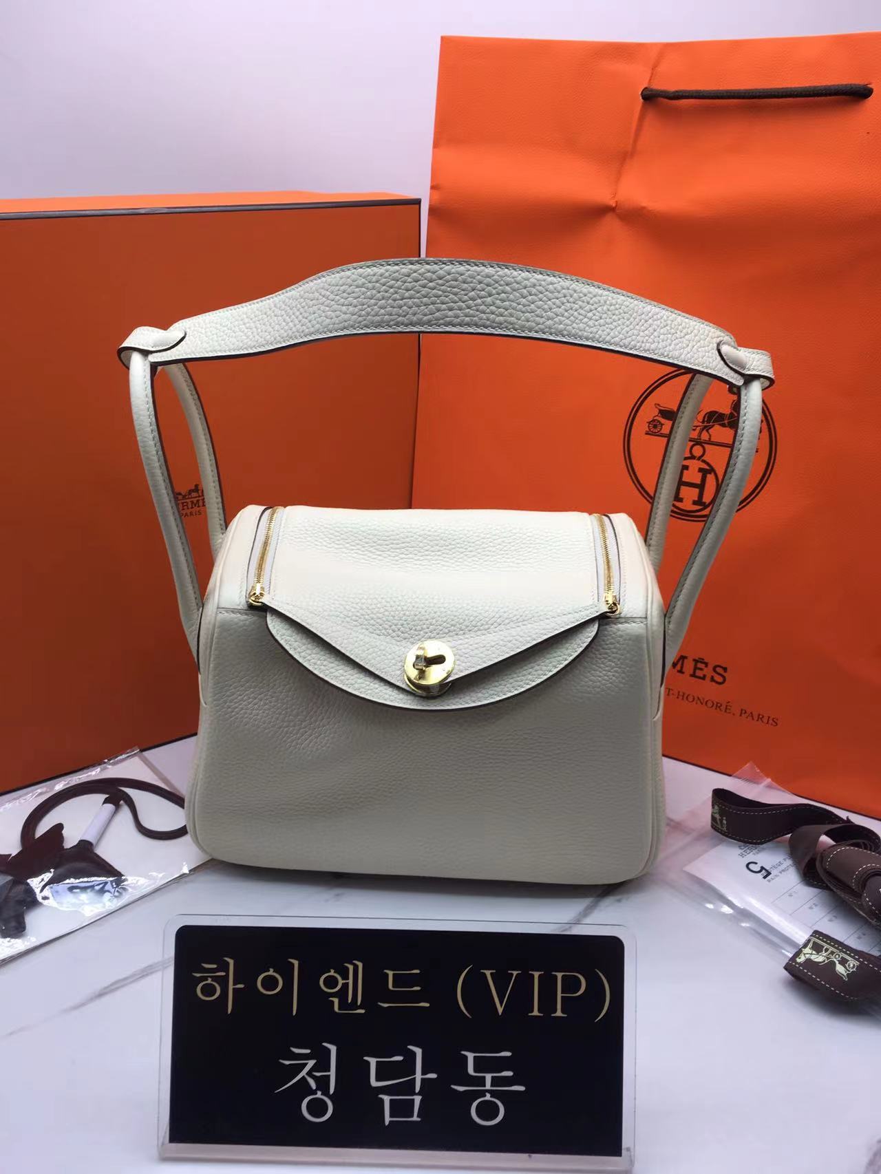 에르메스 린디26 금장 / 은장 올수공 (컬러 끄레)